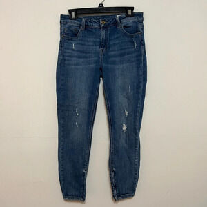 Pistola Distressed Denim Skinny Moto Zipper Jeans. Size 29. J1